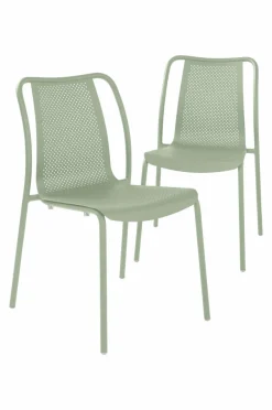 Utestolar & Utepallar|Utemöbler|Jotex BIARRITZ Utestol 2-pack Ljusgrön