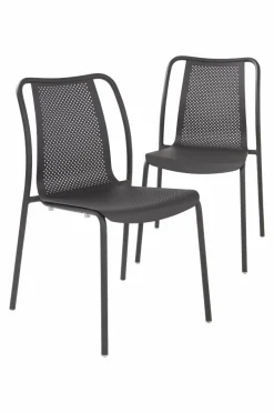 Utestolar & Utepallar|Utemöbler|Jotex BIARRITZ Utestol 2-pack Svart