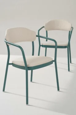 Utestolar & Utepallar|Utemöbler|Jotex BIDART Utestol 2-pack Mörkgrön