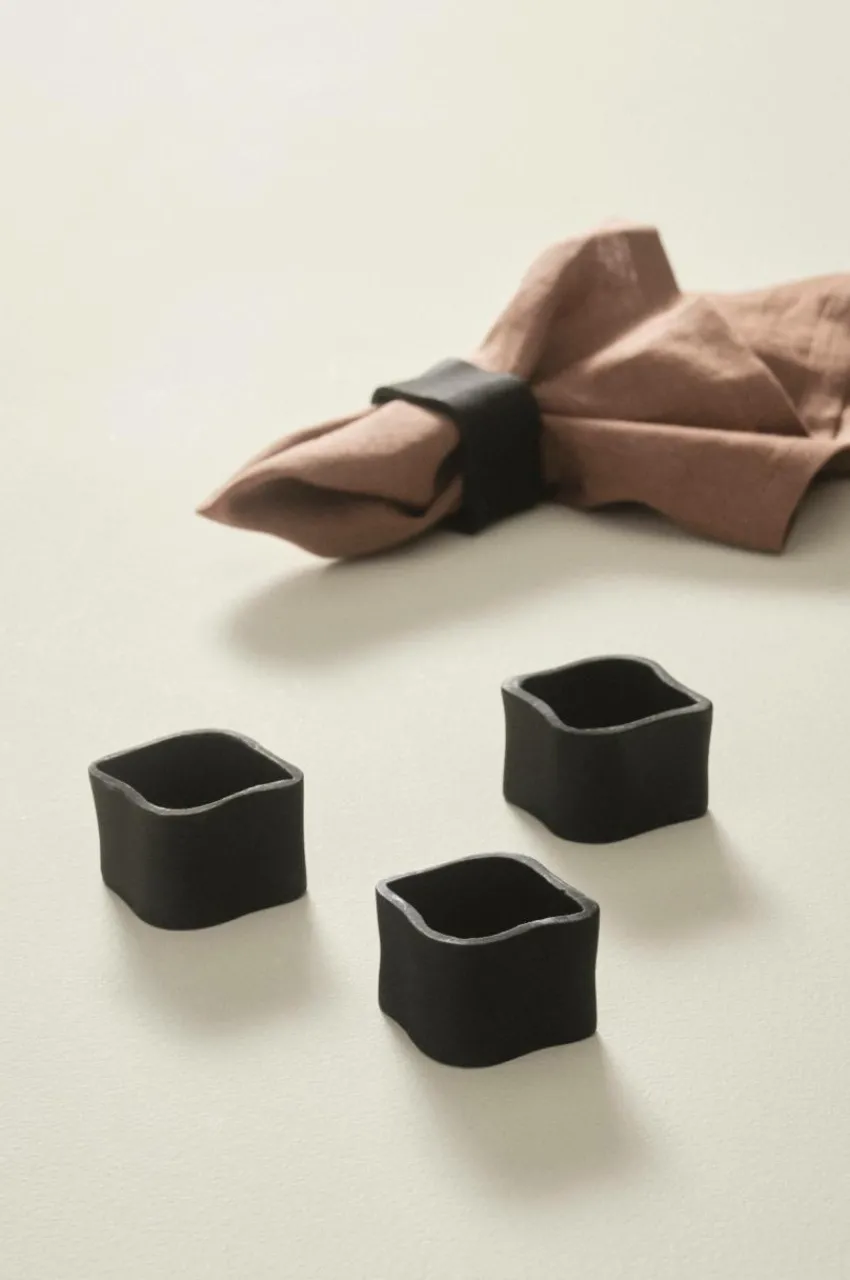 Kökstillbehör|Jotex BILLIE Servettring 4-pack Svart