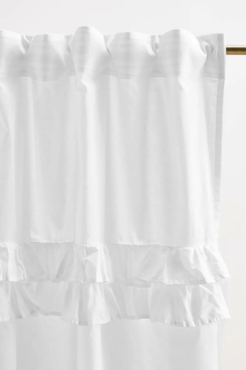 Barngardiner|Jotex BILLY Multifunktionsgardin 2-pack - Ekologisk Vit