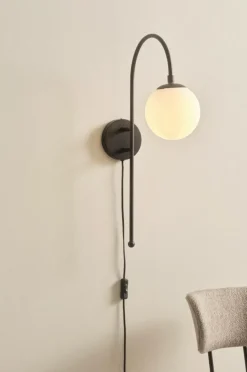 Vägglampor|Jotex BLANCHE Vägglampa Svart
