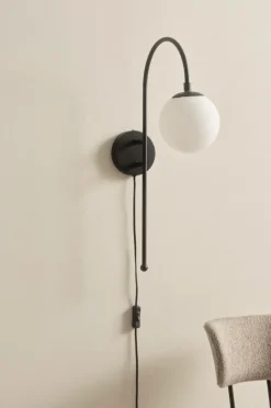 Vägglampor|Jotex BLANCHE Vägglampa Svart