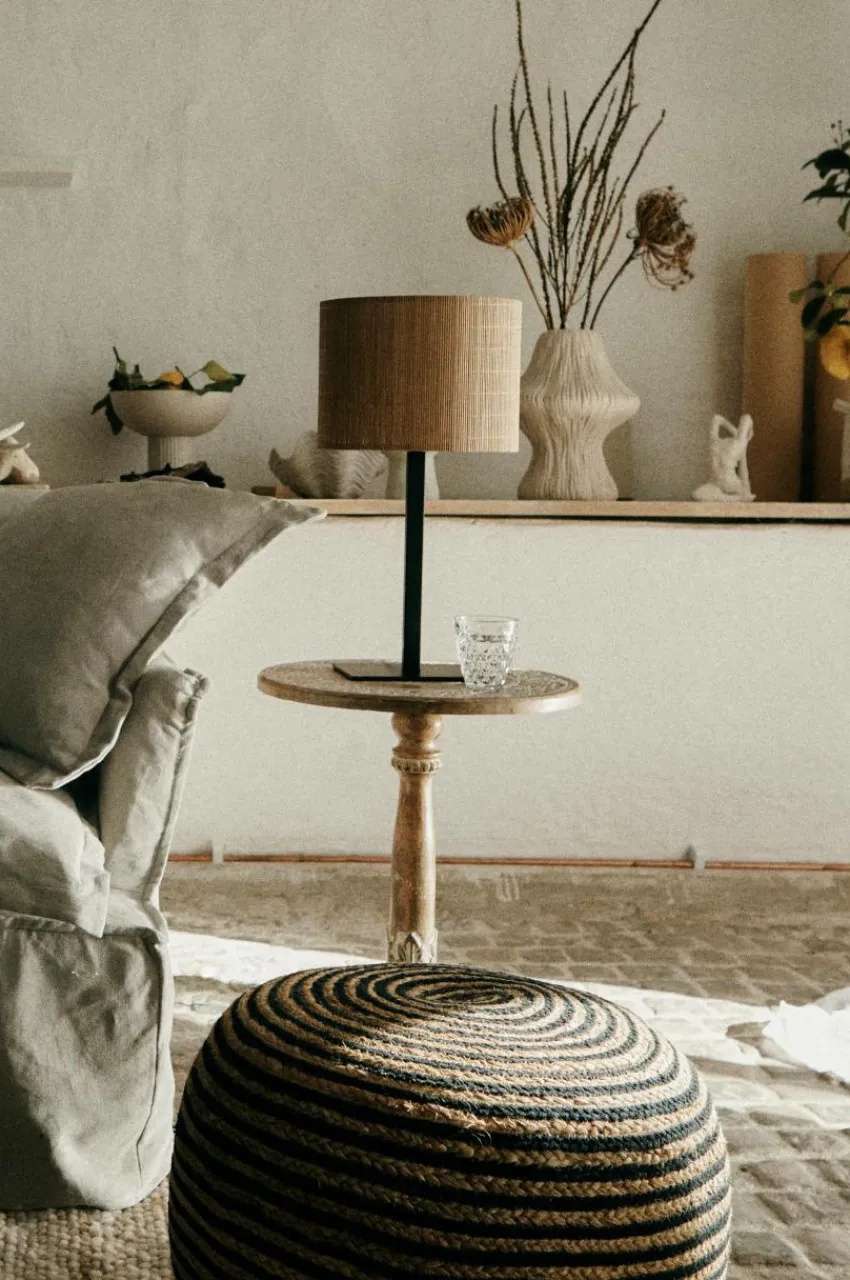 Bordslampor|Jotex BLAZE Bordslampa Linnebeige/svart