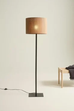 Golvlampor|Jotex BLAZE Golvlampa Linnebeige/svart