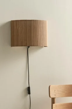 Vägglampor|Jotex BLAZE Vägglampa Linnebeige/svart