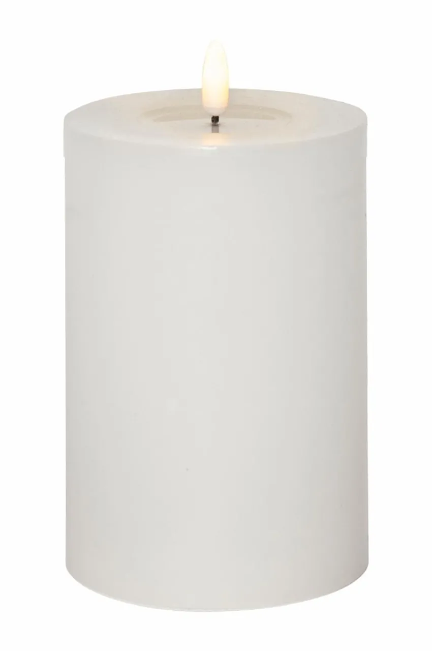 Ljus|Jotex Blockljus Flamme Flow Big 17,5 Cm Vit