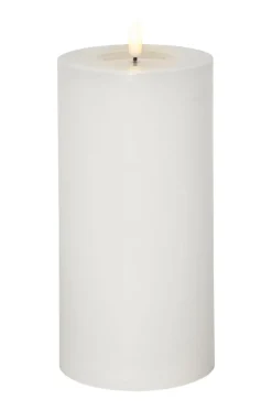 Ljus|Jotex Blockljus Flamme Flow Big 22,5 Cm Vit