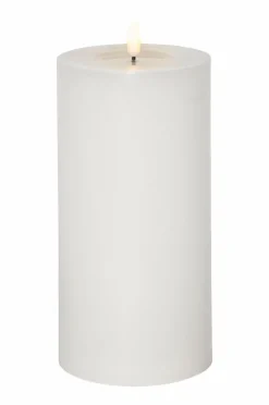 Ljus|Jotex Blockljus Flamme Flow Big 22,5 Cm Vit