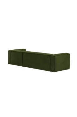 Soffor|Jotex BLOK Soffa 3-sits - Divan Höger Mörkgrön