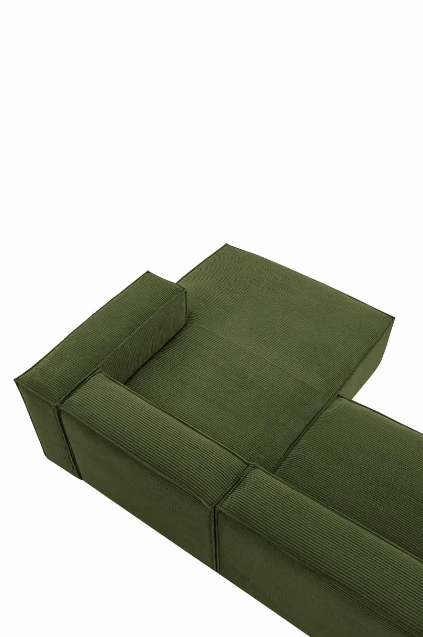 Soffor|Jotex BLOK Soffa 3-sits - Divan Höger Mörkgrön