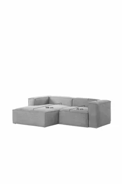 Soffor|Jotex BLOK Soffa 2-sits - Divan Vänster Ljus grå