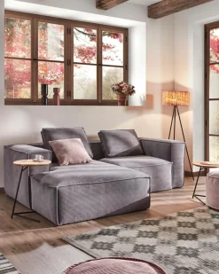 Soffor|Jotex BLOK Soffa 2-sits - Divan Vänster Ljus grå
