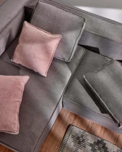 Soffor|Jotex BLOK Soffa 2-sits - Divan Vänster Ljus grå