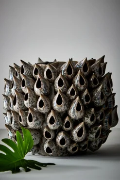 Vaser|Jotex BLOWFISH Vas - Höjd 31 Cm Grå