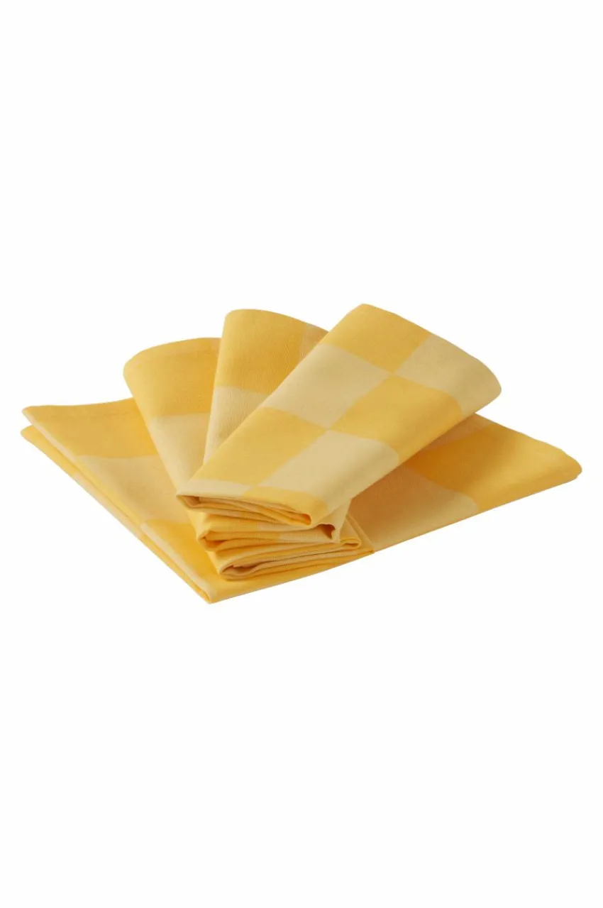 Servetter|Jotex Bobbie Servett 4-pack Gul
