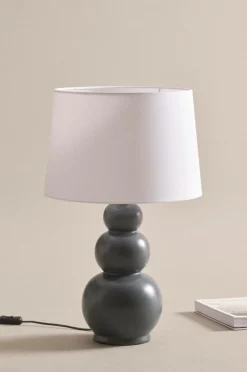 Bordslampor|Jotex BOBBY RAY Bordslampa Grå/vit