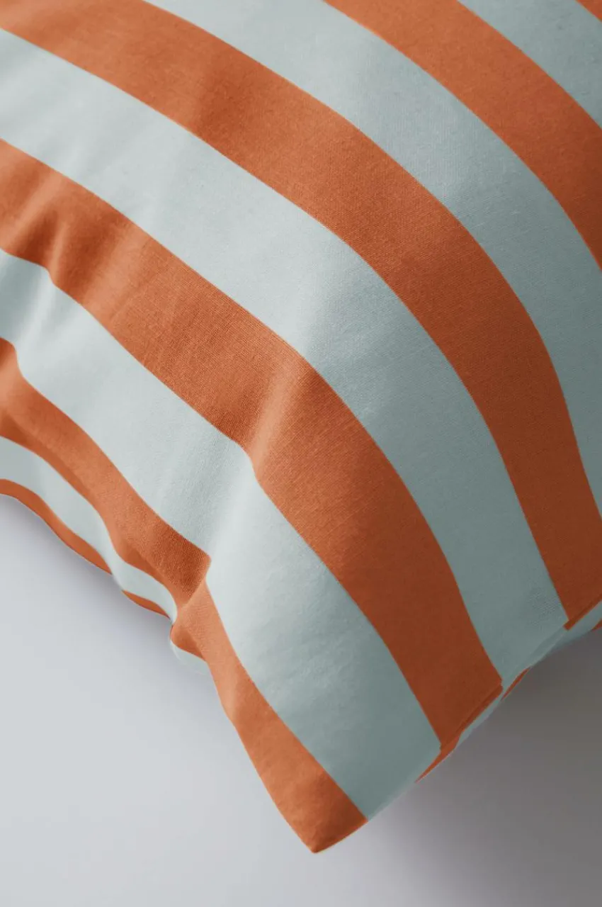 Örngott|Jotex BOEL örngott 60x50 Cm - Ekologisk Ljusblå/orange