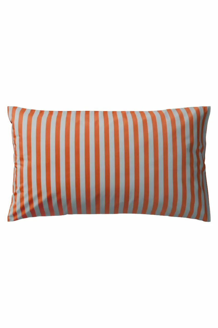 Örngott|Jotex BOEL örngott 90x50 Cm - Ekologisk Ljusblå/orange