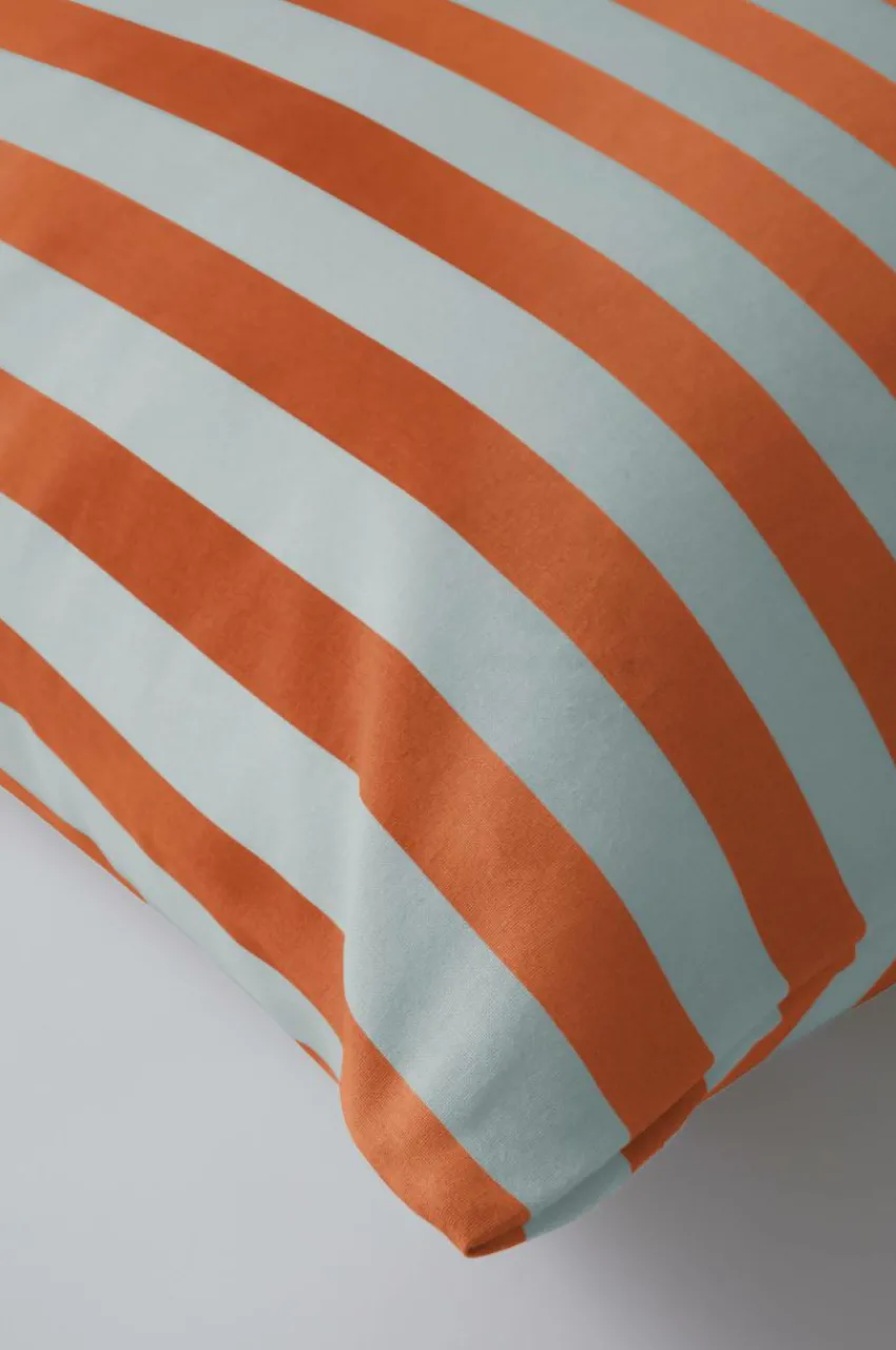 Örngott|Jotex BOEL örngott 90x50 Cm - Ekologisk Ljusblå/orange
