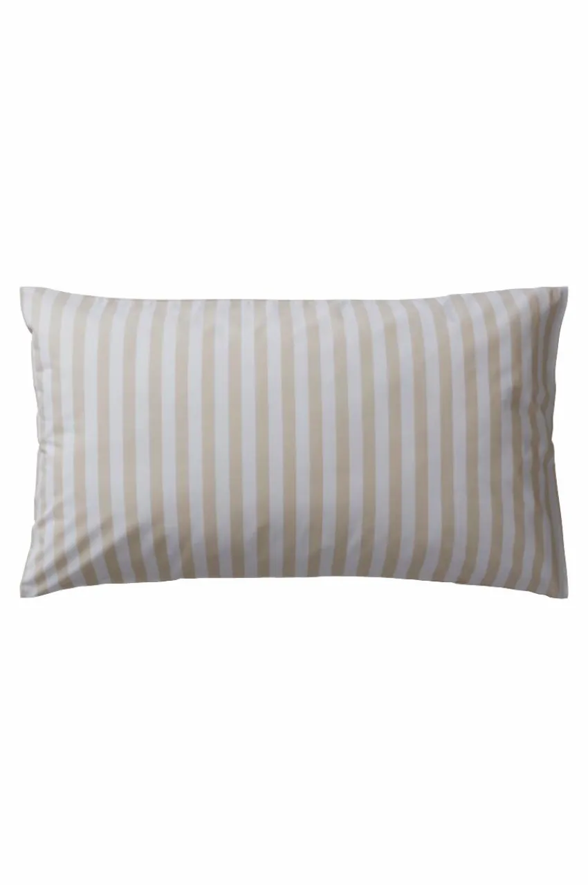 Örngott|Jotex BOEL örngott 90x50 Cm - Ekologisk Ljus sand/vit