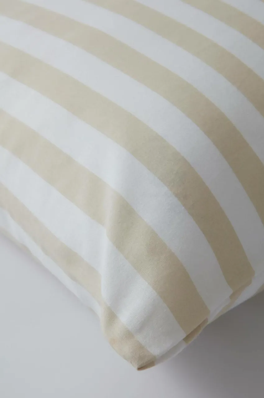 Örngott|Jotex BOEL örngott 90x50 Cm - Ekologisk Ljus sand/vit