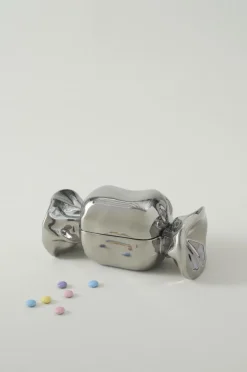 Juldukning|Juldekoration|Jotex BONBON Skål Med Lock Silver