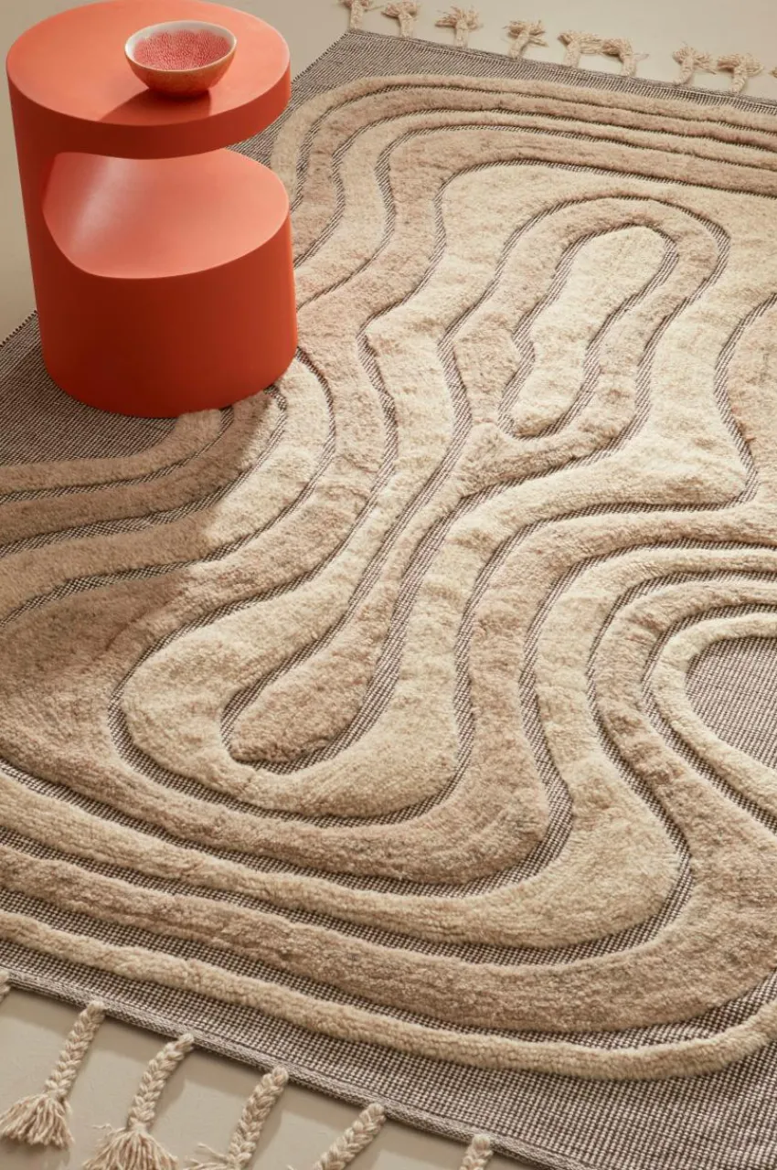 Lugg- & Ryamattor|Jotex BONSIE Luggmatta 160x230 Cm Beige/brun