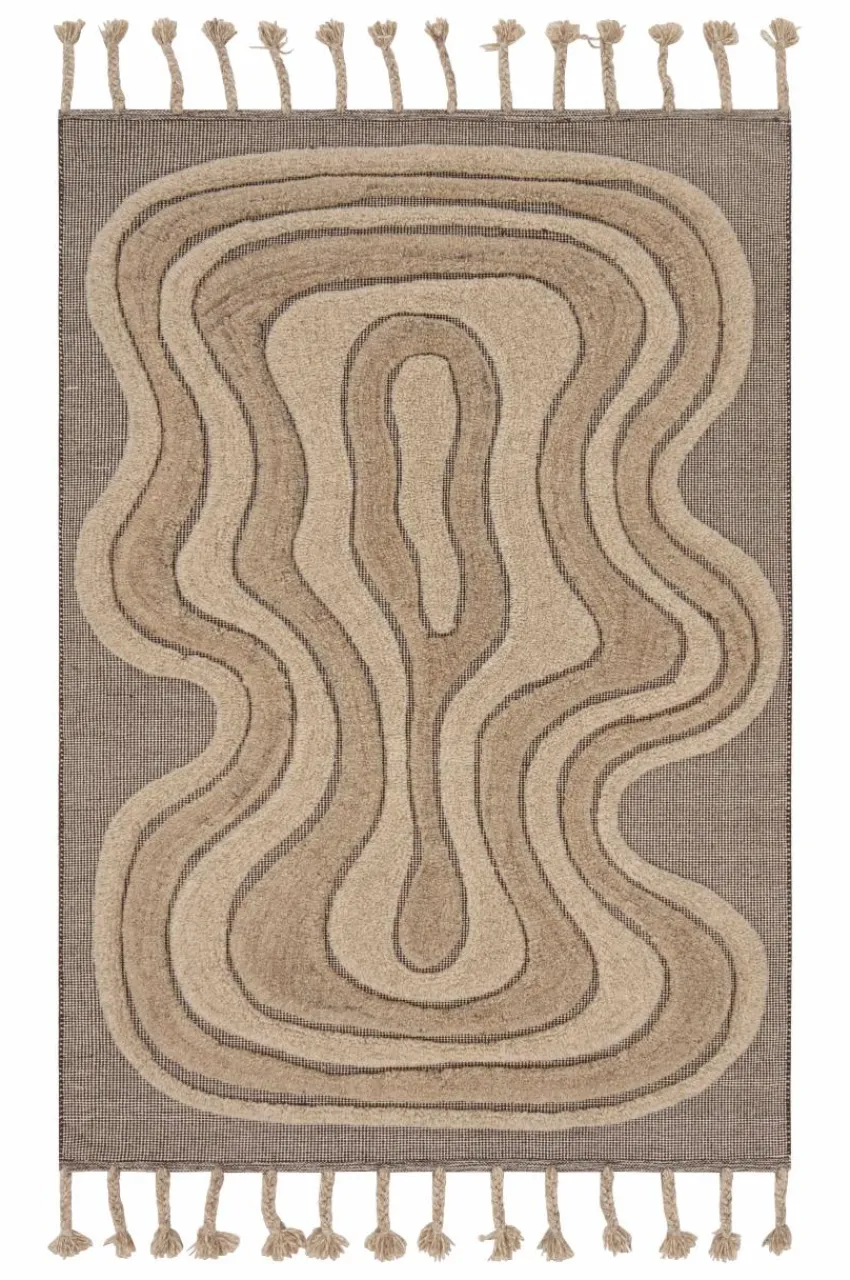 Lugg- & Ryamattor|Jotex BONSIE Luggmatta 160x230 Cm Beige/brun
