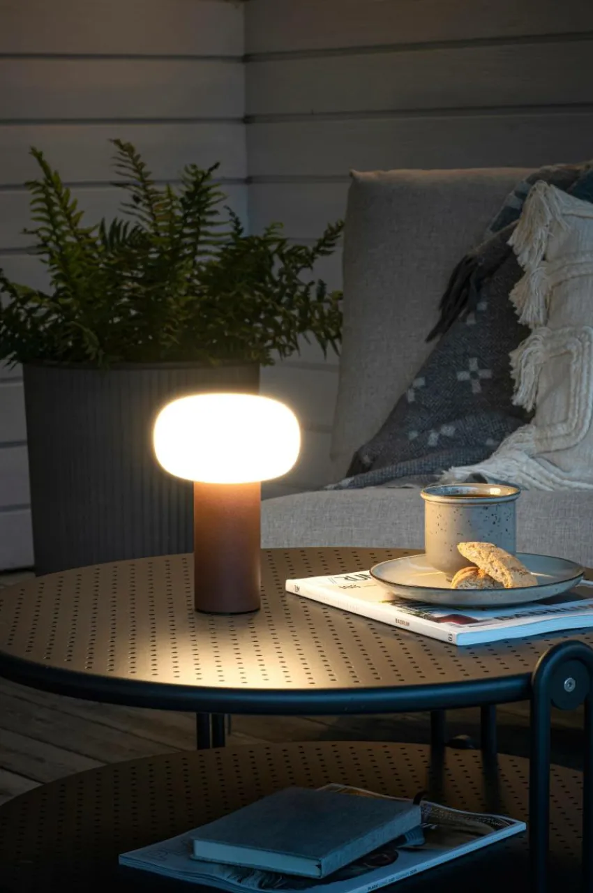 Utebelysning|Utebelysning|Jotex Bordslampa Antibes USB Höjd 19 Cm Rost