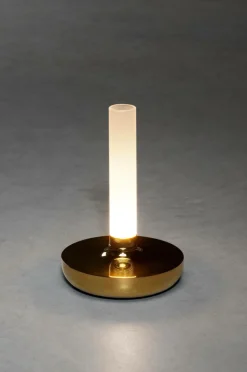 Utebelysning|Utebelysning|Jotex Bordslampa Biarritz USB Guld