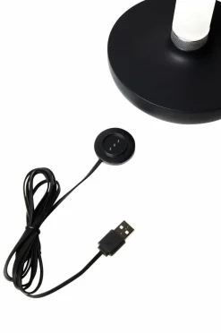 Utebelysning|Utebelysning|Jotex Bordslampa Biarritz USB Svart