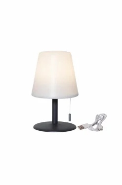Utebelysning|Utebelysning|Jotex Bordslampa Gardenlight Kreta USB Vit