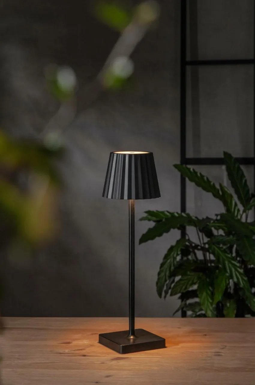 Utebelysning|Utebelysning|Jotex Bordslampa Maia Usb Svart