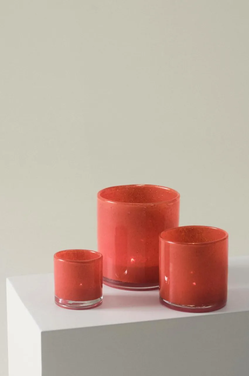 Ljuslyktor|Jotex BOSS Ljuslykta - Höjd 12 Cm Röd