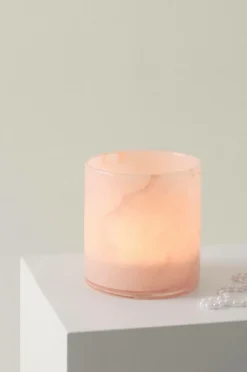 Ljuslyktor|Jotex BOSSY Ljuslykta - Höjd 16 Cm Ljus persika
