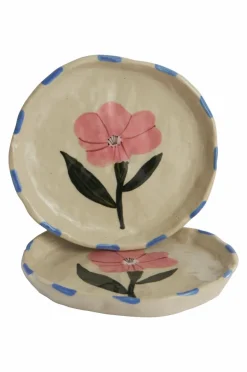 Tallrikar|Jotex BOTANIC Assiett 2-pack ø 17 Cm Naturvit/multi