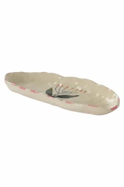 Tallrikar|Brickor & Serveringsfat|Jotex BOTANIC Serveringsfat 31x13 Cm Naturvit/multi