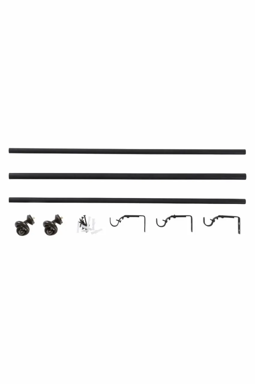 Gardinstänger|Jotex BOW Gardinstång 151-198 Cm Svart