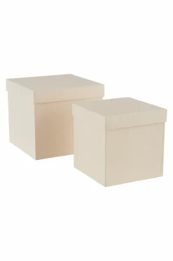 Förvaring|Barndekoration|Jotex BOXAS Pappbox 2-pack - återvunnen Gul