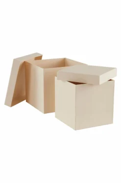 Förvaring|Barndekoration|Jotex BOXAS Pappbox 2-pack - återvunnen Gul