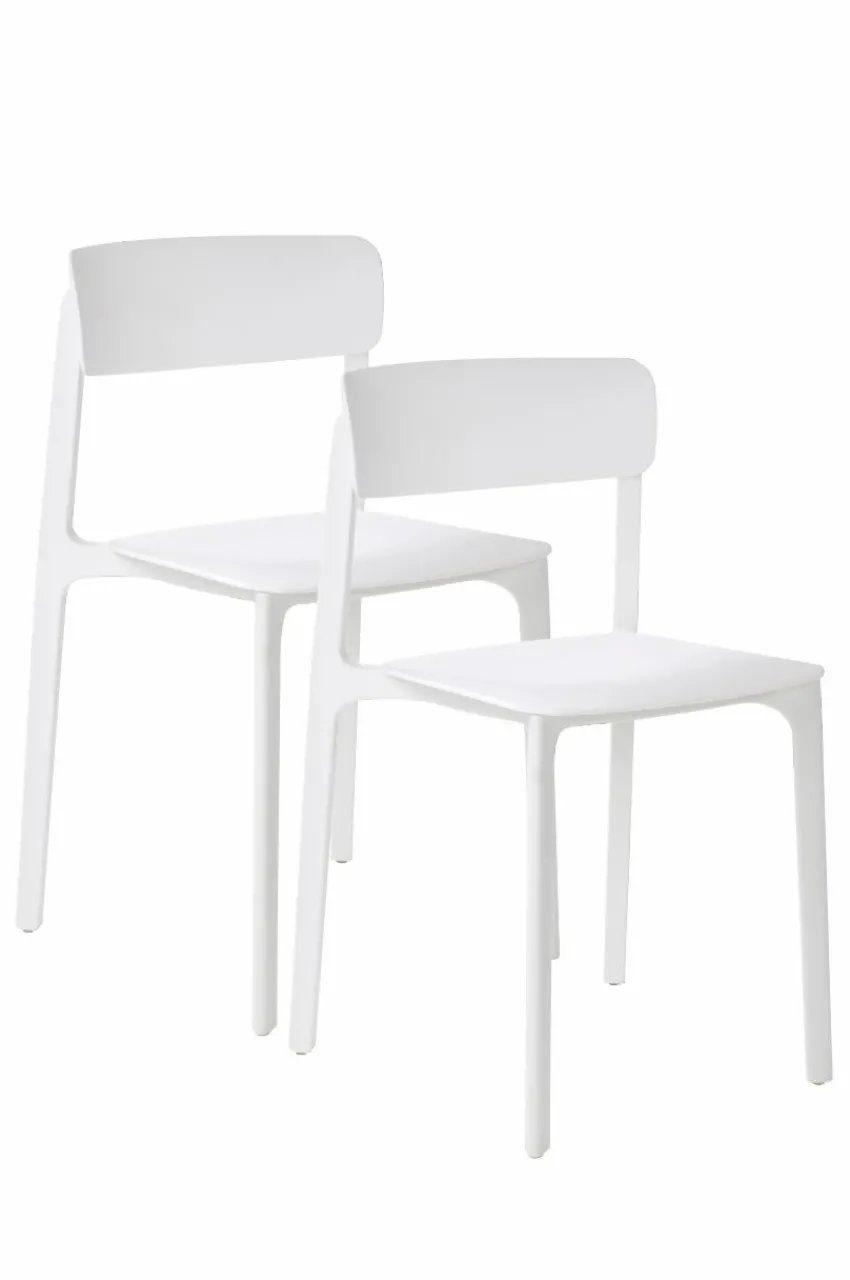 Utestolar & Utepallar|Utemöbler|Jotex BRANTEVIK Stol 2-pack Vit