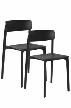 Utestolar & Utepallar|Utemöbler|Jotex BRANTEVIK Stol 2-pack Svart