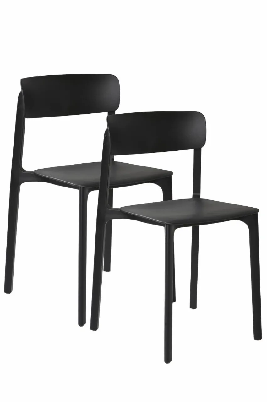 Utestolar & Utepallar|Utemöbler|Jotex BRANTEVIK Stol 2-pack Svart