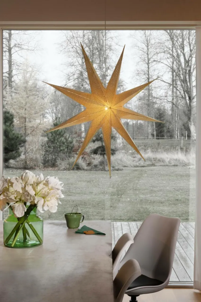 Julbelysning|Jotex BRASS Julstjärna 115 Cm Mässing