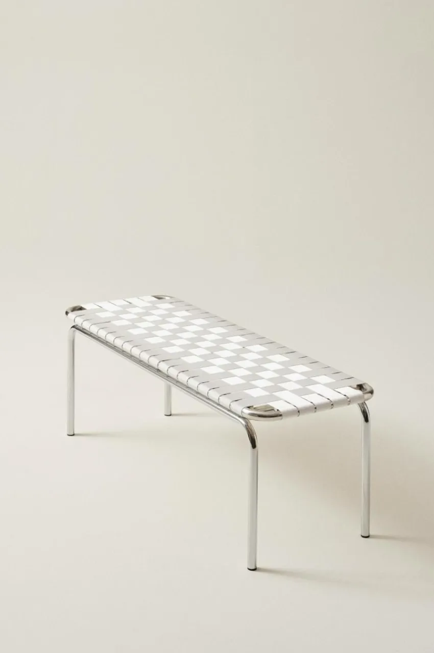 Bänkar|Jotex BREMEN Bänk 120 Cm Krom/vit