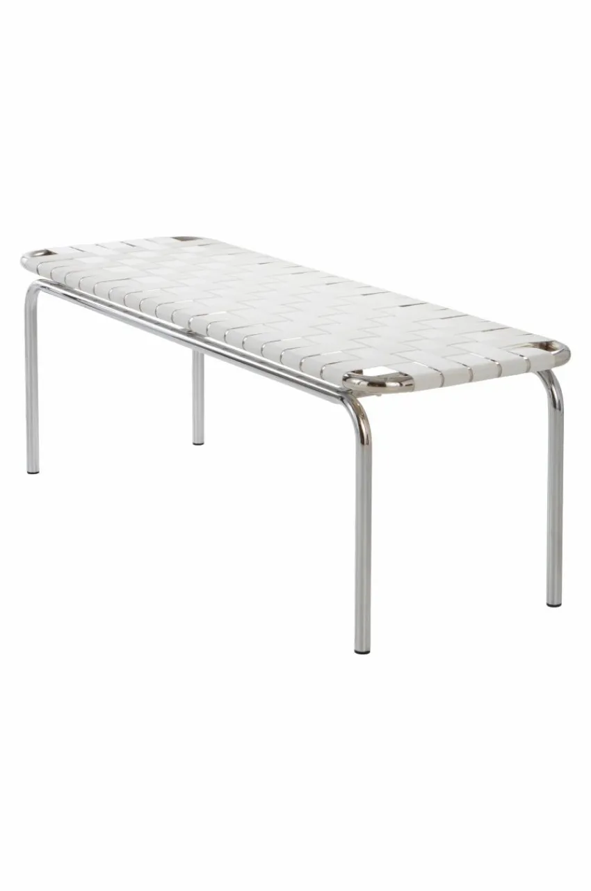 Bänkar|Jotex BREMEN Bänk 120 Cm Krom/vit