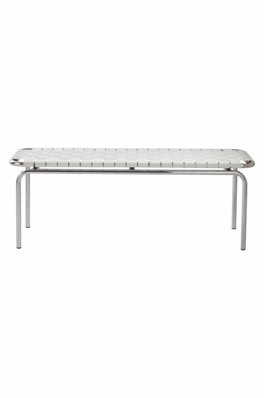Bänkar|Jotex BREMEN Bänk 120 Cm Krom/vit