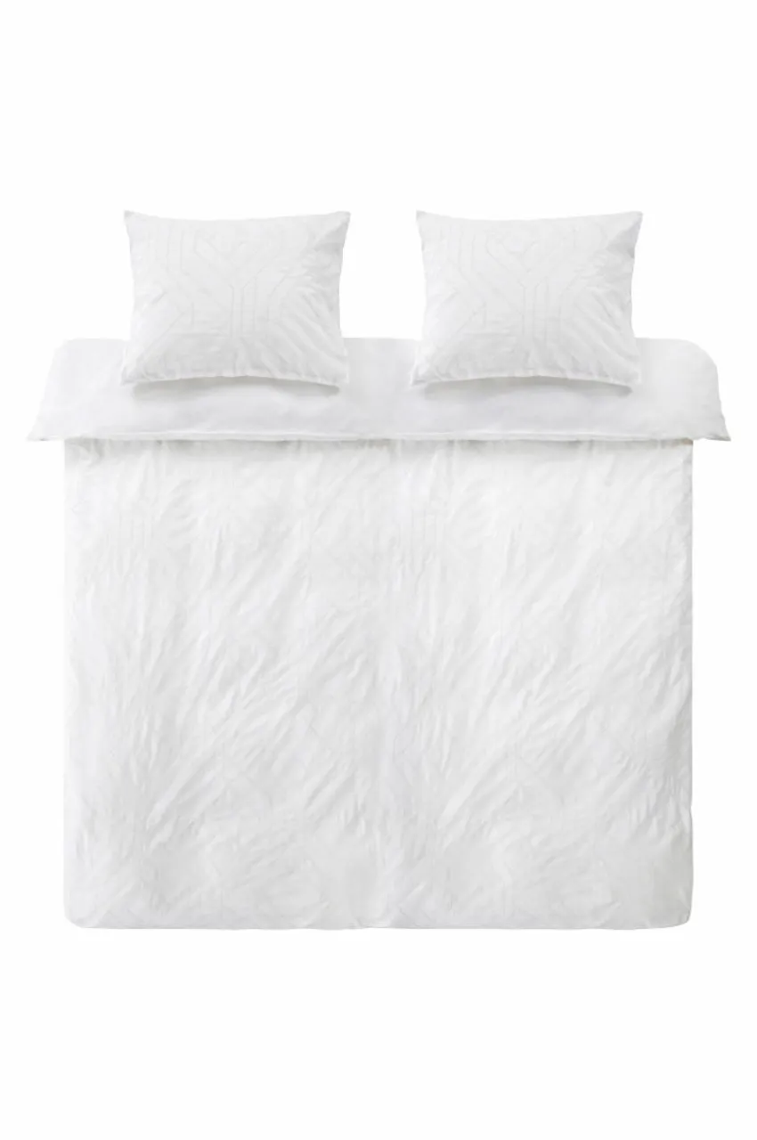 Påslakanset|Jotex BRYONA Påslakanset Dubbelsäng Vit/beige