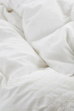 Påslakanset|Jotex BRYONA Påslakanset Dubbelsäng Vit/beige